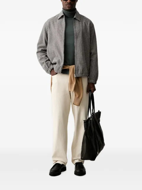 Marc O'Polo check-print zip-up jacket