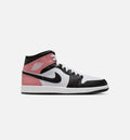 Air Jordan 1 Mid Men's Shoes - White/Rust Pink/Black