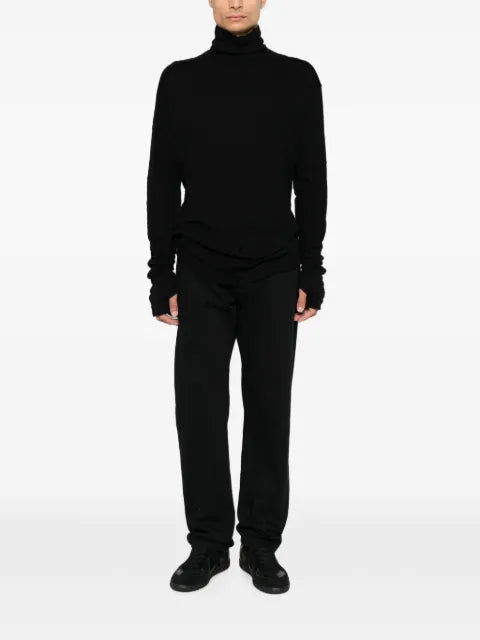 Thom Krom high-neck raw-edge jumper