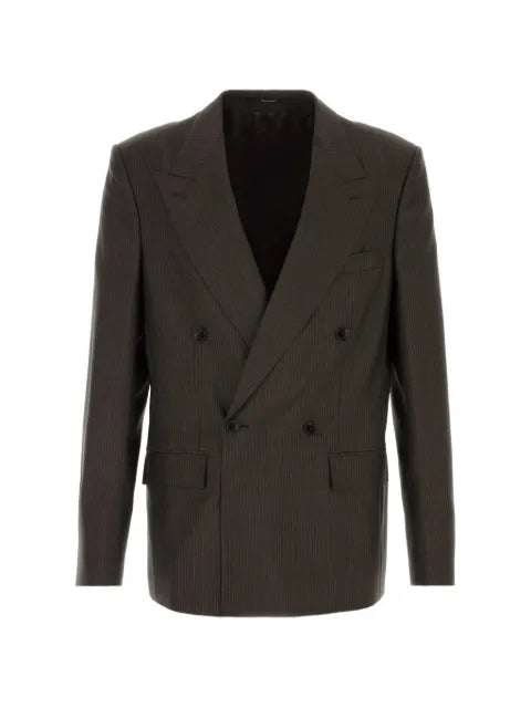 Gucci pinstripe double-breasted blazer