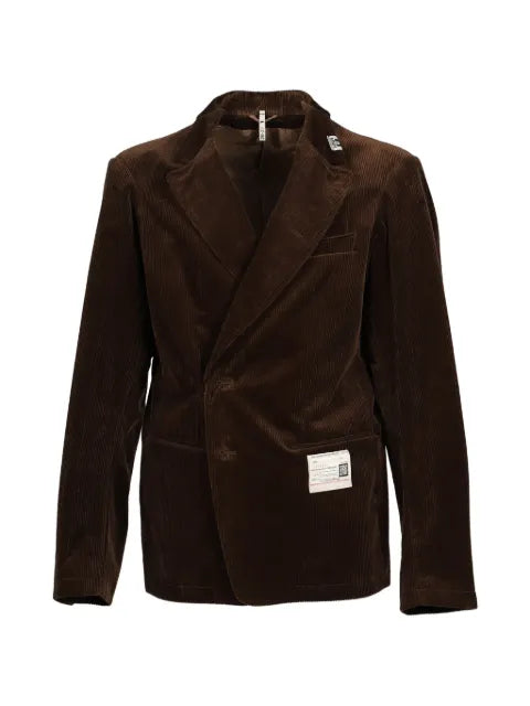 Maison MIHARA YASUHIRO switch-front corduroy tailored jacket