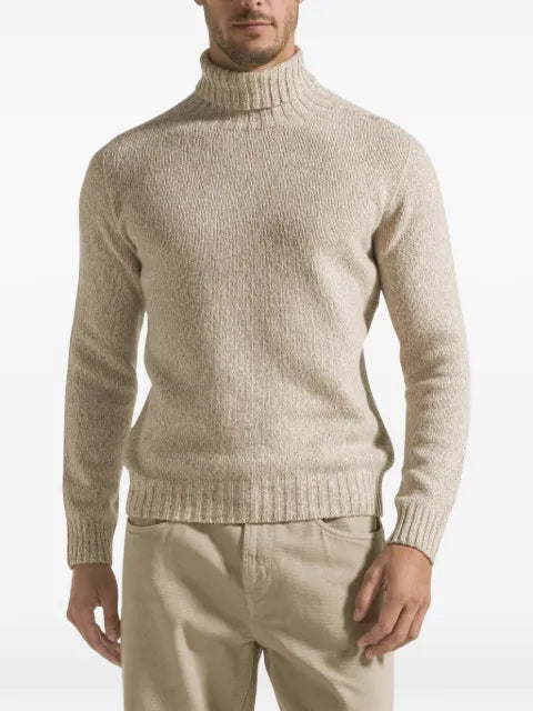 Seventy roll-neck ribbed-trim sweater