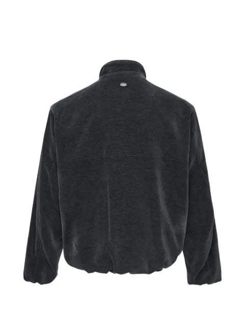 SOLID HOMME velvet-effect jacket