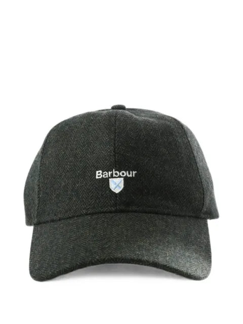 Barbour Barlow herringbone-pattern logo-embroidered cap