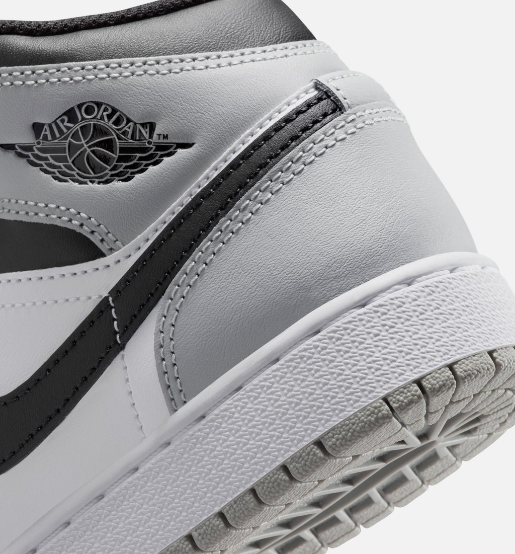Air Jordan 1 Mid “Light Smoke Grey” Grade School Lifestyle Shoes