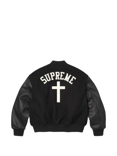Supreme Cross Varsity bomber jacket