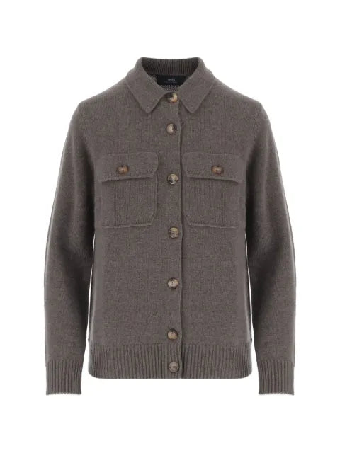 arch4 Mr Redcar cashmere flap-pockets cardigan