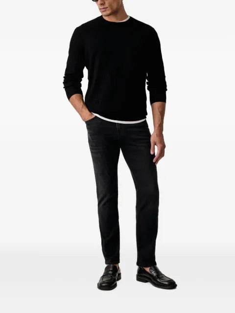 Armani Exchange logo-jacquard crew-neck sweater