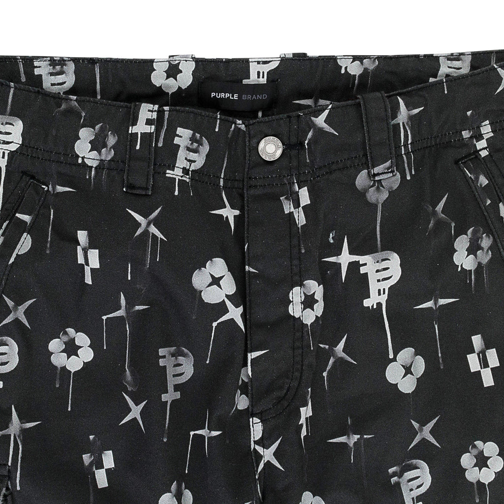 Black Double Pocket Cargo Pants