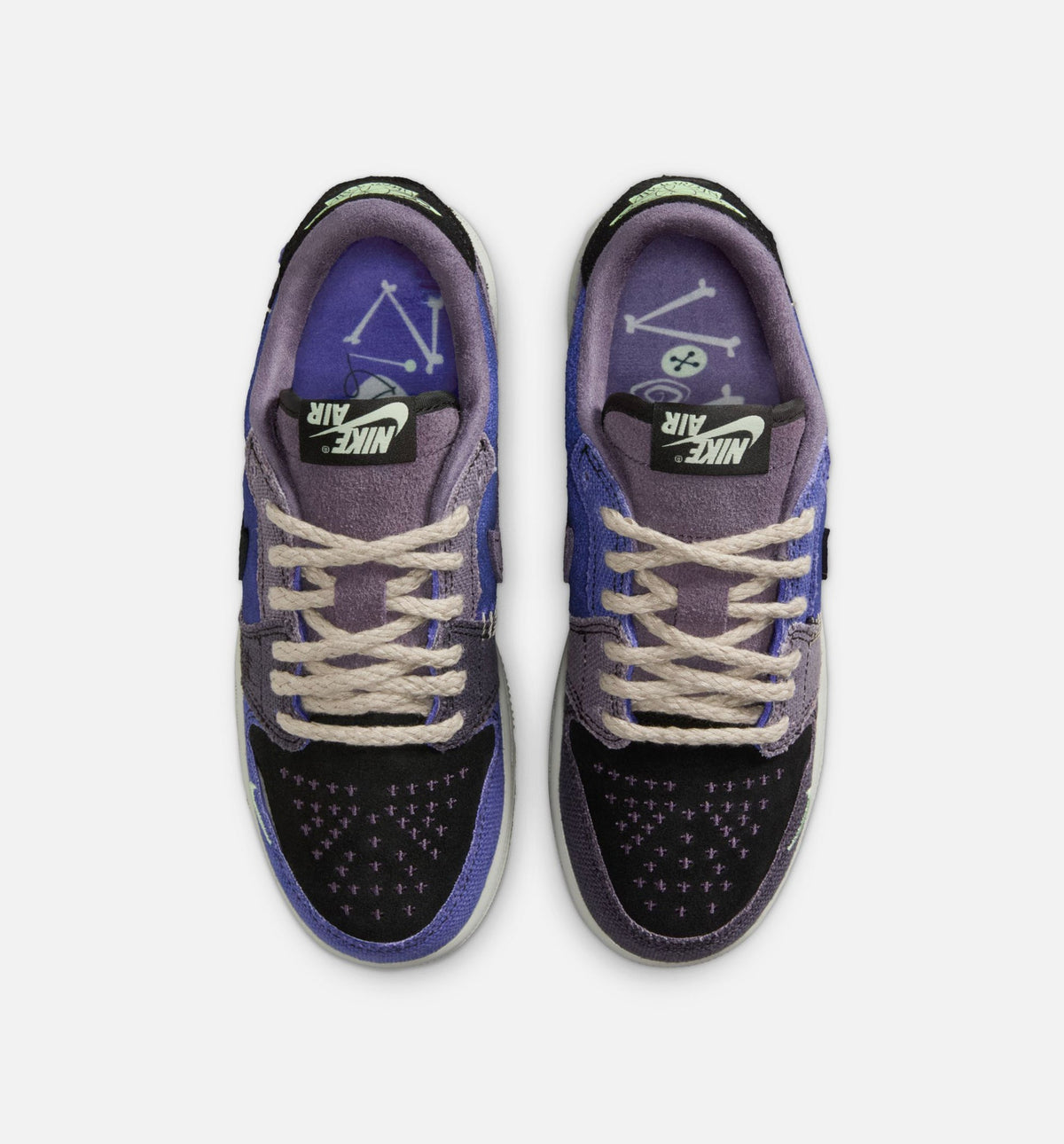 Air Jordan 1 Low OG Grade School Lifestyle Shoe - Regency Purple/Dark Raisin/Vapor Green