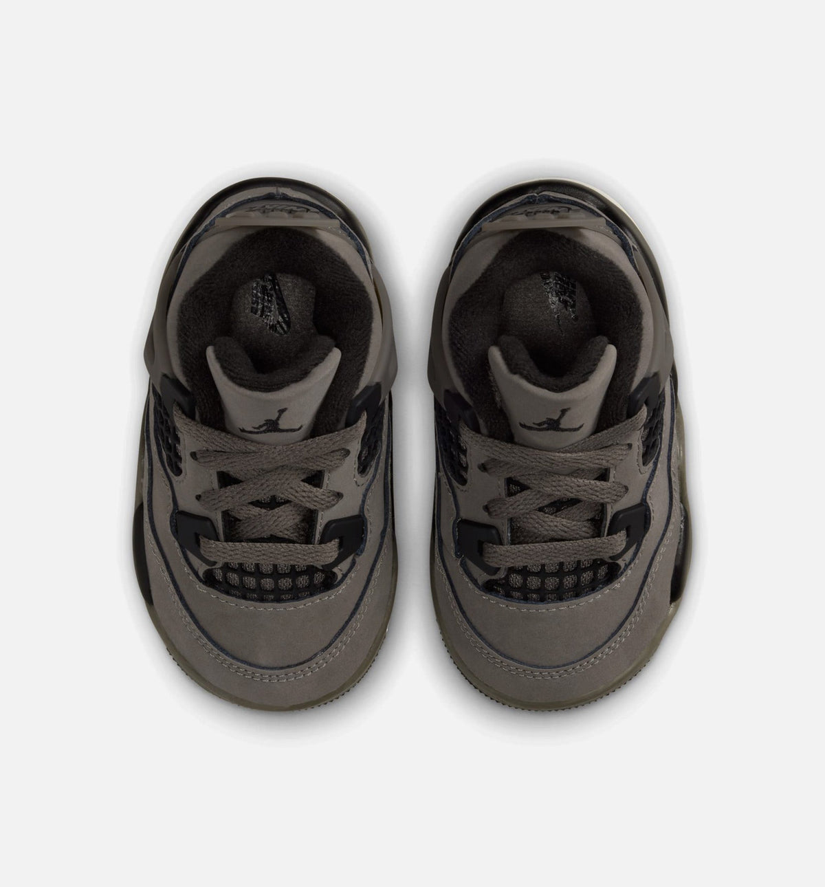 Air Jordan 4 Retro 'Cave Stone and Black' - Infant/Toddler Lifestyle Sneaker (Cave Stone/Black/Moon Particle)