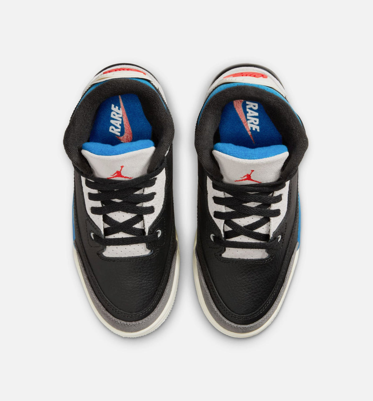 Air Jordan 3 Retro OG Rare Air Preschool Lifestyle Shoe – Black/Chile Red/Neutral Grey