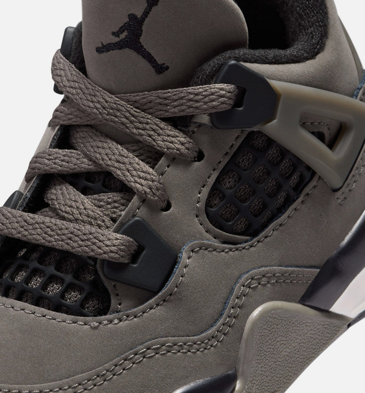 Air Jordan 4 Retro 'Cave Stone and Black' - Infant/Toddler Lifestyle Sneaker (Cave Stone/Black/Moon Particle)