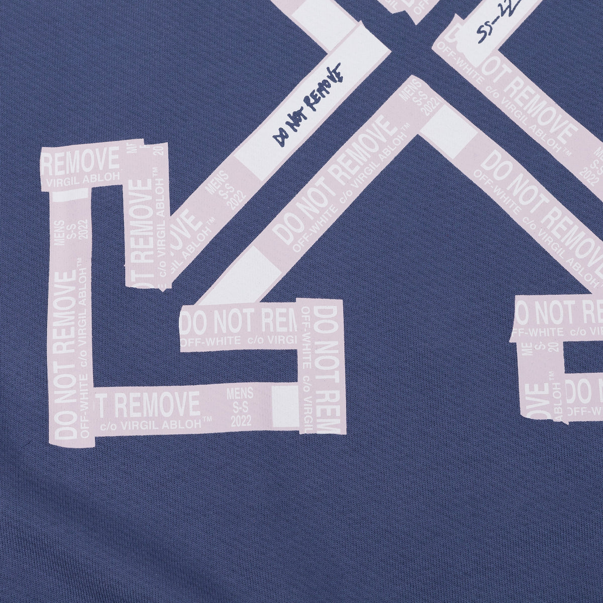 Blue Indigo Tape Arrow Hoodie