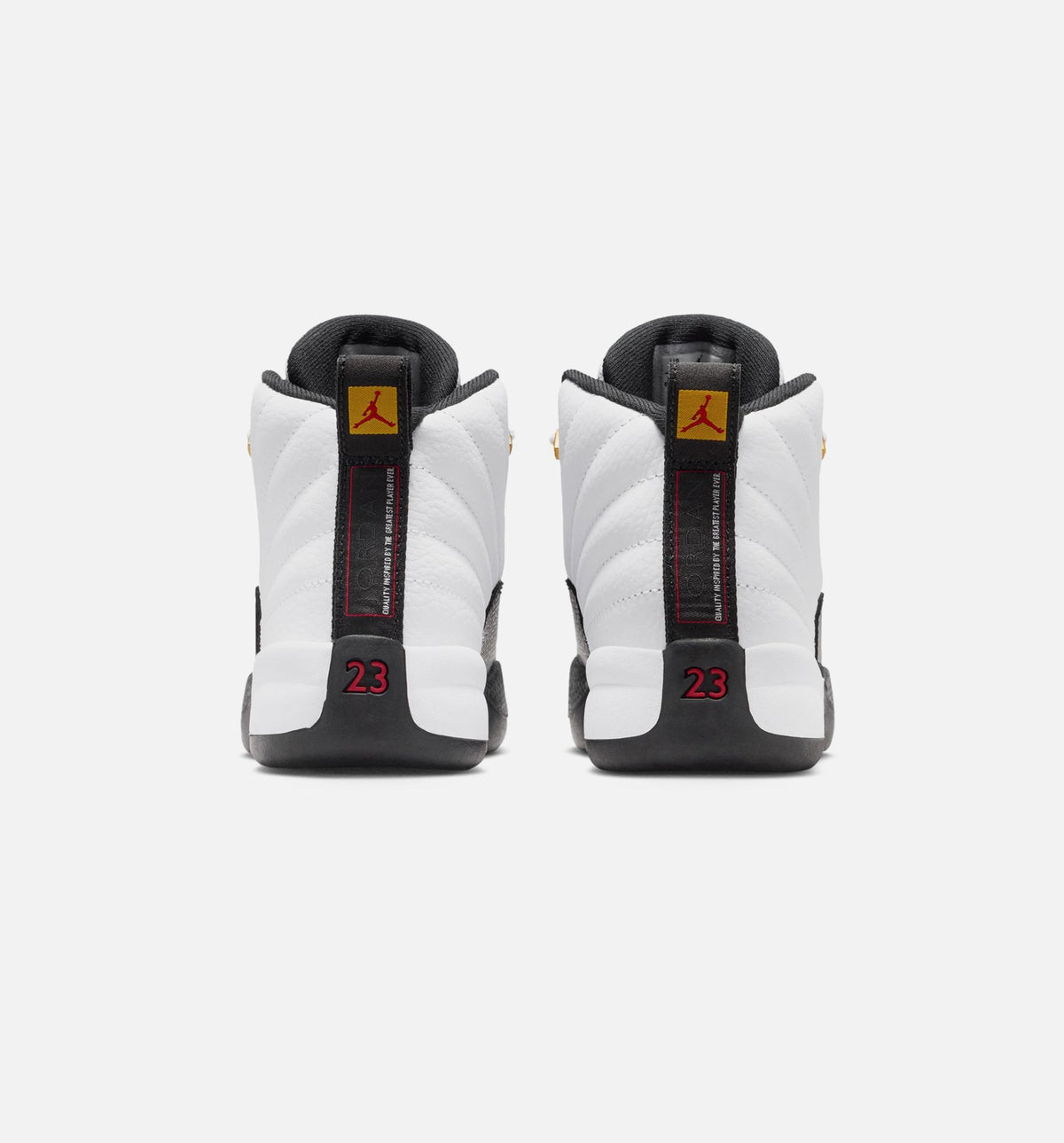 Air Jordan 12 Retro Taxi Infant & Toddler Shoes - White/Black/Taxi