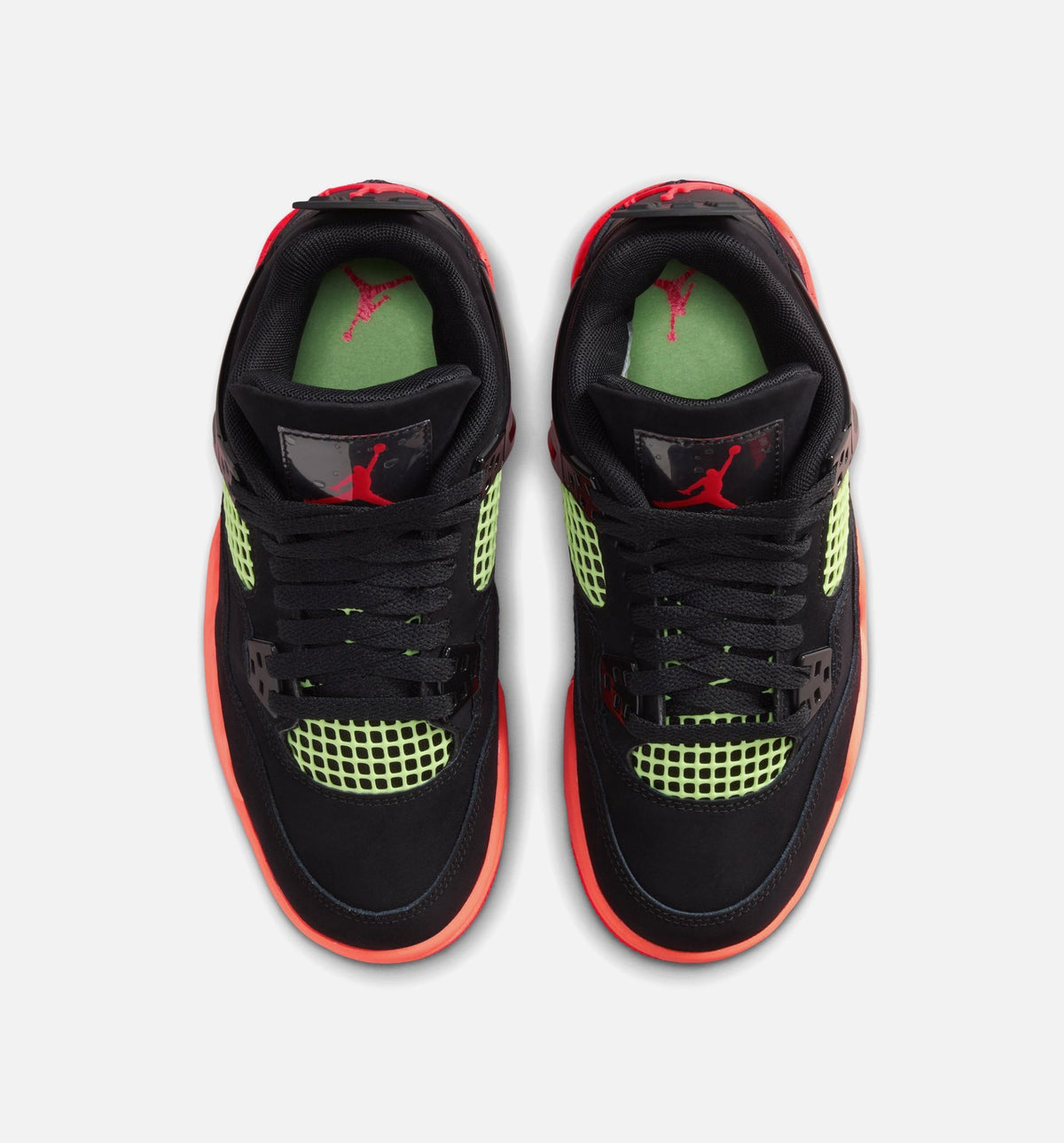 Air Jordan 4 Retro Black Infrared 23 Big Kids' Sneakers - Black / Infrared 23 / Bright Mango