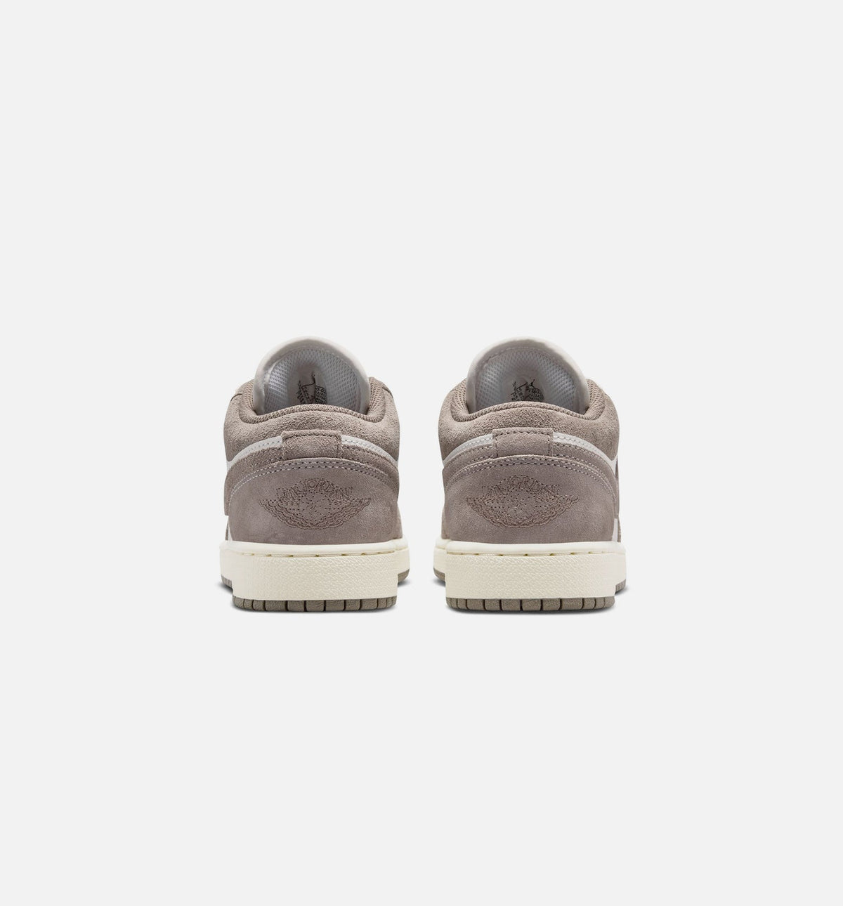 Air Jordan 1 Low Grade School Shoes - Olive Grey/Enigma Stone