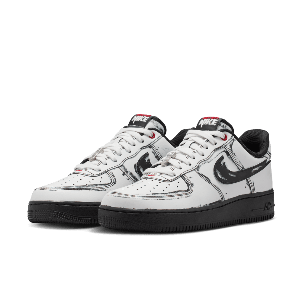 Nike Air Force 1 'Summit White/Metallic Silver-Black'