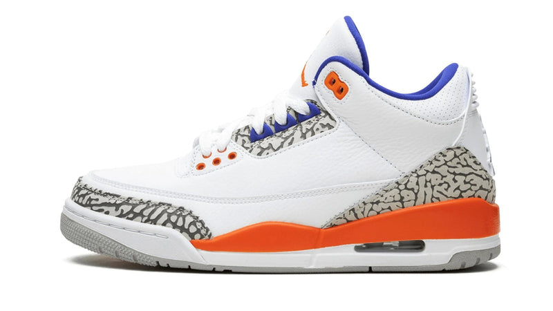 Air Jordan 3 Retro 'Knicks' – New York Inspired Sneaker in Royal Blue & Vivid Orange