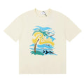 Rhude Vintage Beach Palm Logo Short Sleeve Tee