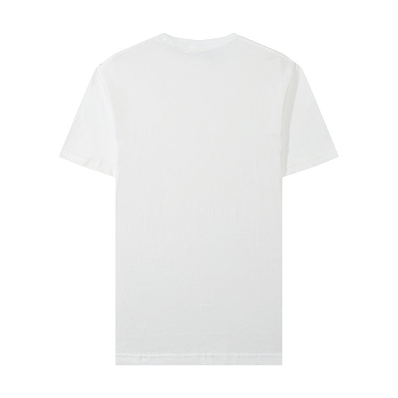 Stone Island Compass Patch Chest Badge Short‑Sleeve Cotton Tee