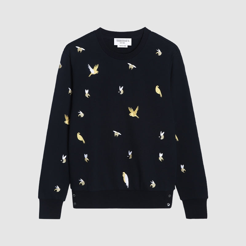 Premium 100% Cotton Embroidered Zip - Up Hoodie - Full - Zip Hooded Sweatshirt | Thom Browne