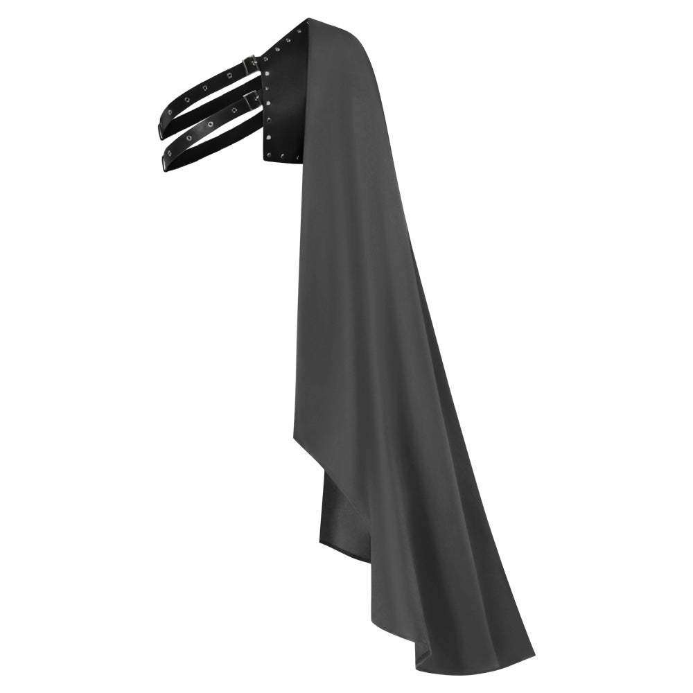 Halloween Medieval Knight Single Shoulder Cape Fantasy Cosplay Shawl