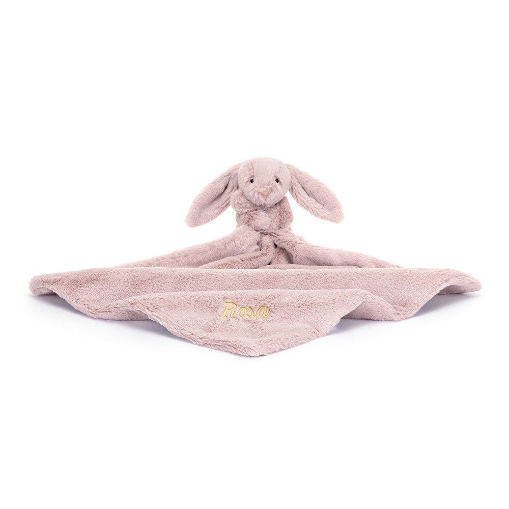 Personalized Bashful Luxe Bunny Rosa Soother