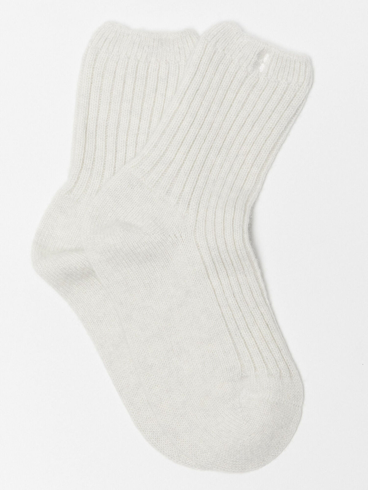 CASHMERE SOCKS WHITE