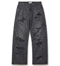 Vale Forever Rain Rhinestone Denim Jeans — Black