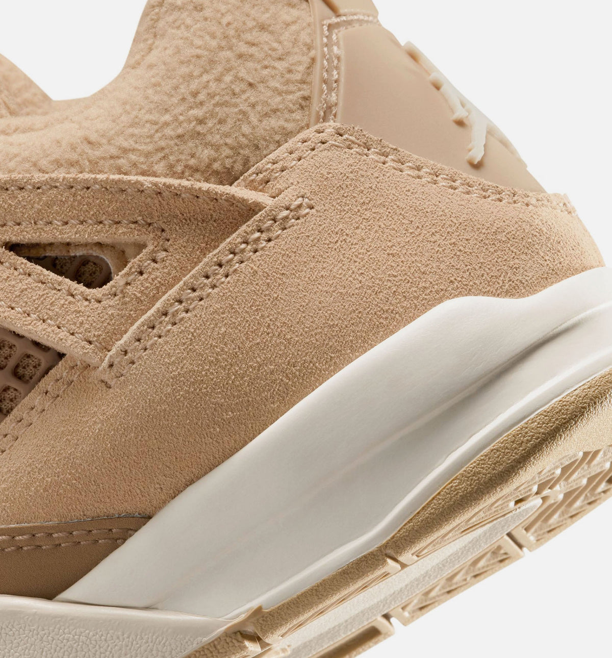 Air Jordan 4 Retro Cozy Girl Preschool Lifestyle Shoes - Hemp/Light Wood Brown