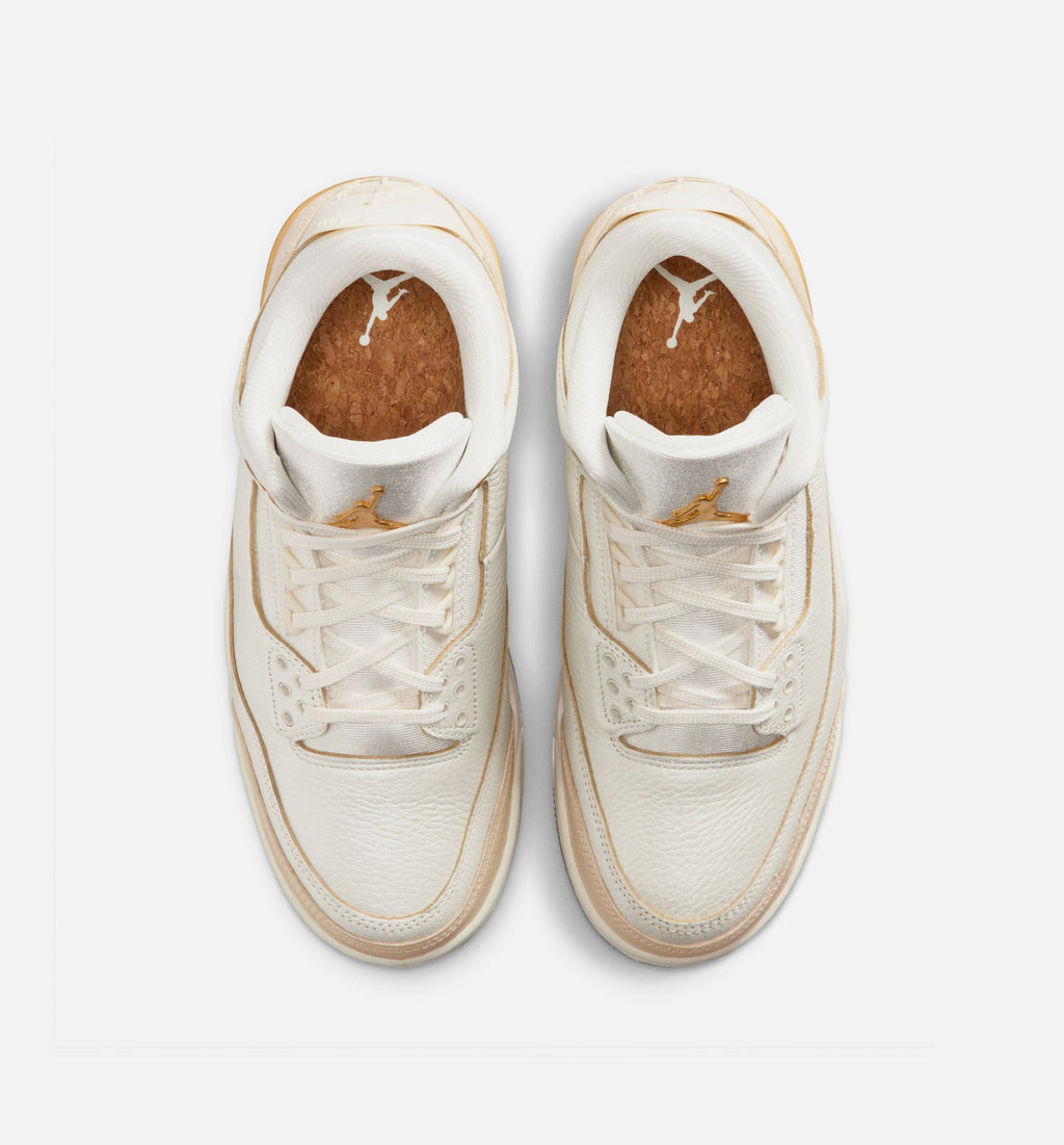 Women's Air Jordan 3 Retro Sail and Pale Ivory