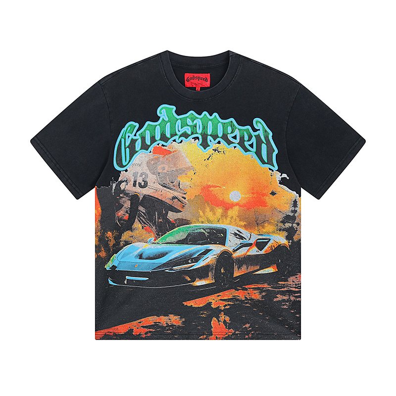 Godspeed Race Car Graphic T-Shirt