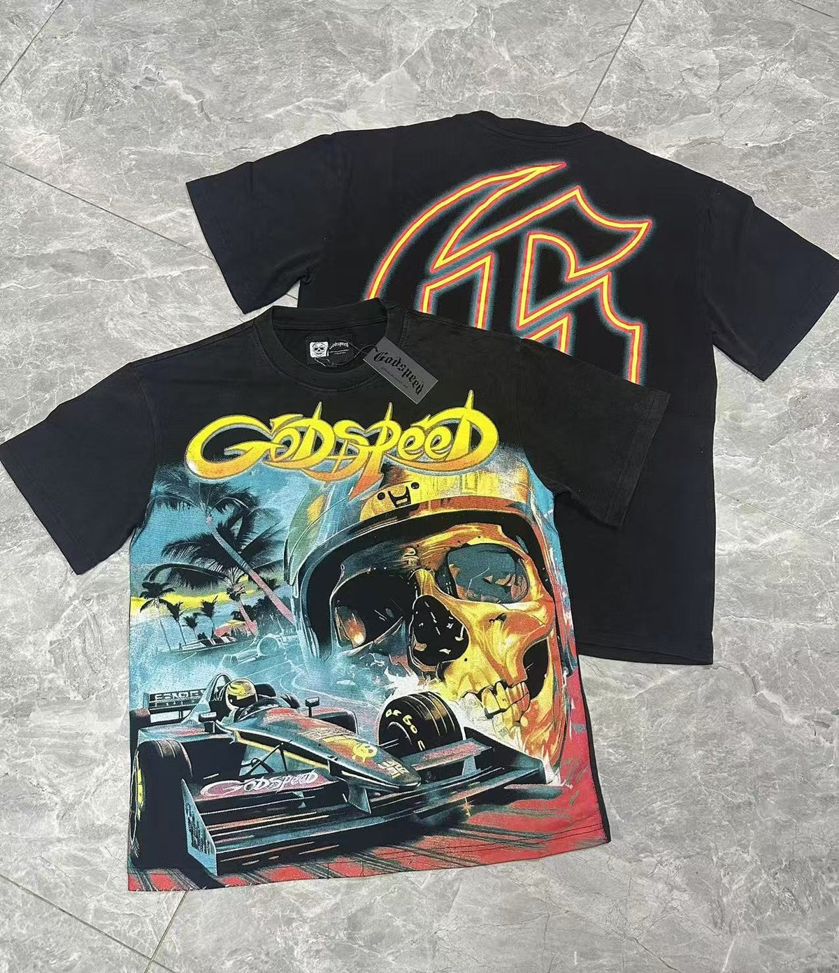 Godspeed Racing Skull Graphic T-Shirt
