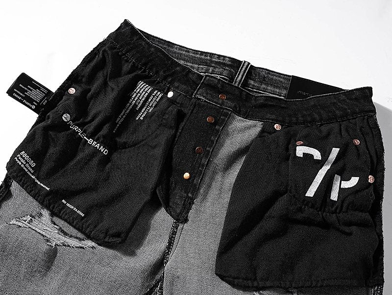 Purple Brand Black Distressed Jeans