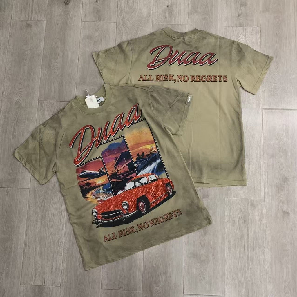 Rough Play All Risk Car Graphic Short-Sleeve T-Shirt