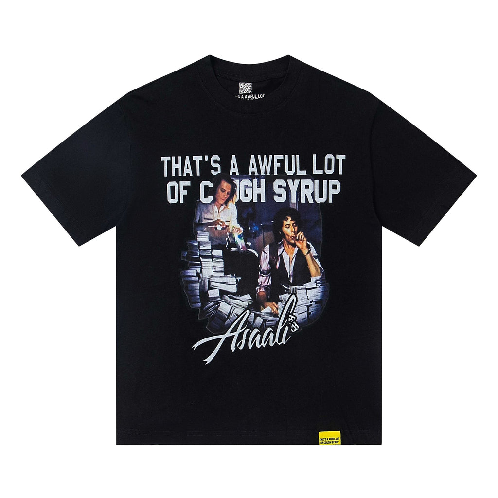 THAT'S A AWFUL LOT OF COUGH SYRUP Front & Back Graphic Short-Sleeve T-Shirt