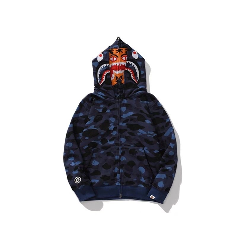 BAPE Shark Camo Full-Zip Hoodie