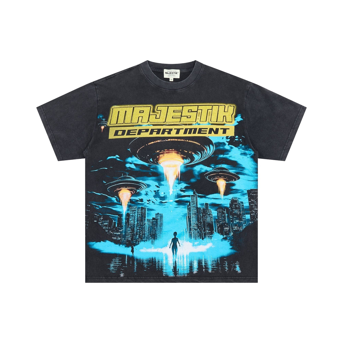 MAJESTIK UFO City Graphic Short-Sleeve T-Shirt