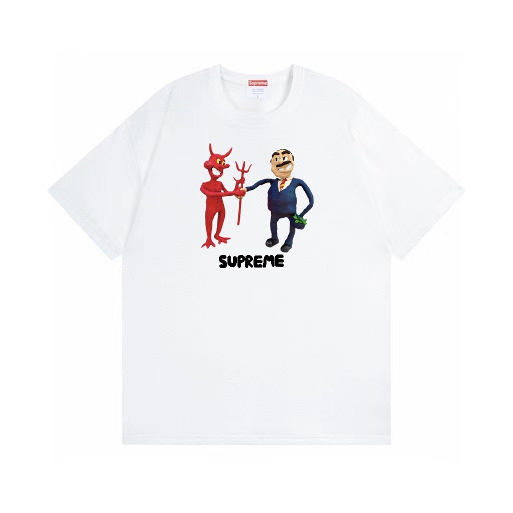 Supreme Business Devil Graphic T-Shirt
