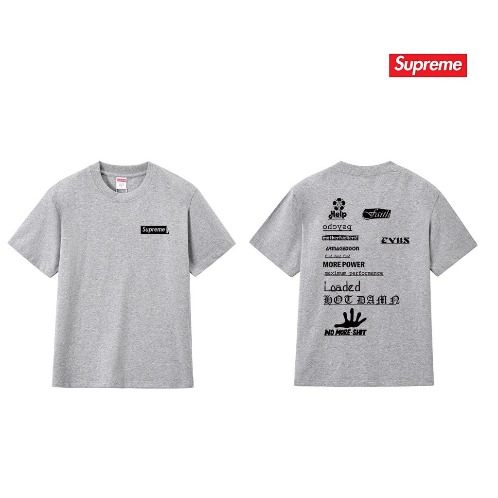 Supreme Multi-Logo Back Graphic T-Shirt