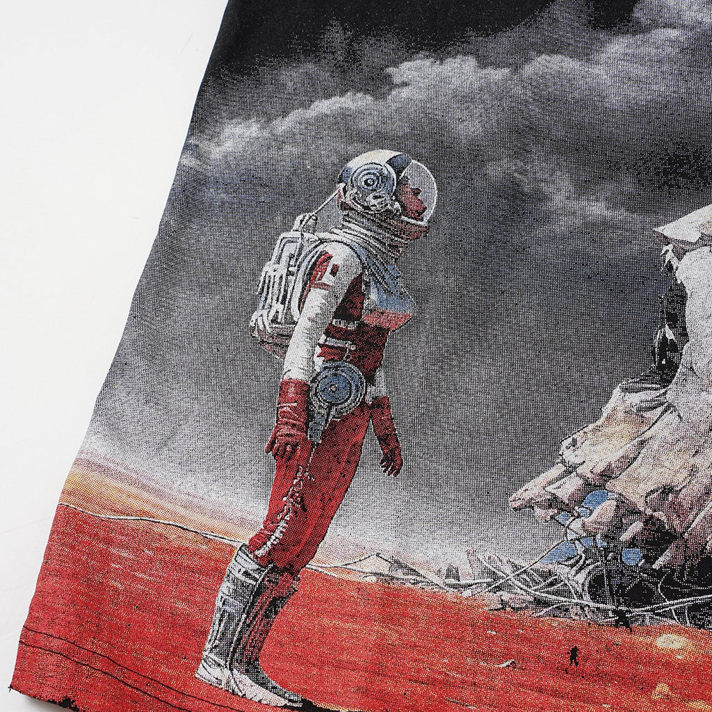 Godspeed Astronaut Skull Graphic T-Shirt