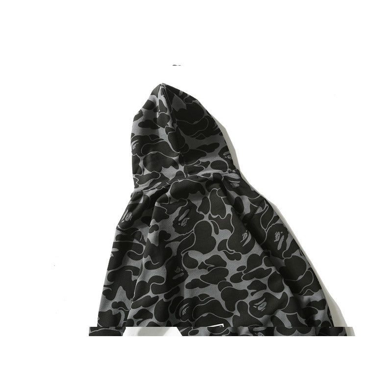 Bathing Ape XINGX Camo Black Sweatshirt Camouflage Hoodie