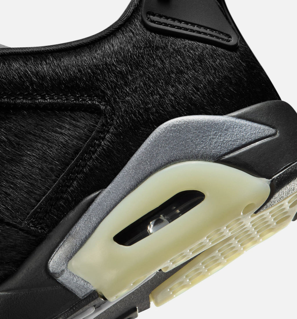 Air Jordan 6 Retro Low Blackout Women's Lifestyle Shoes - Black