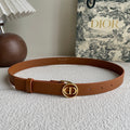DIOR 25S BELT 25 MM IN BROWN CALFSKIN 572162