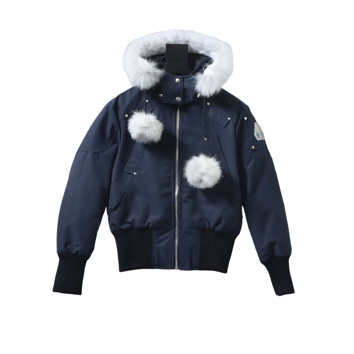 Moose Knuckles Original Debbie Bomber Jacket Navy