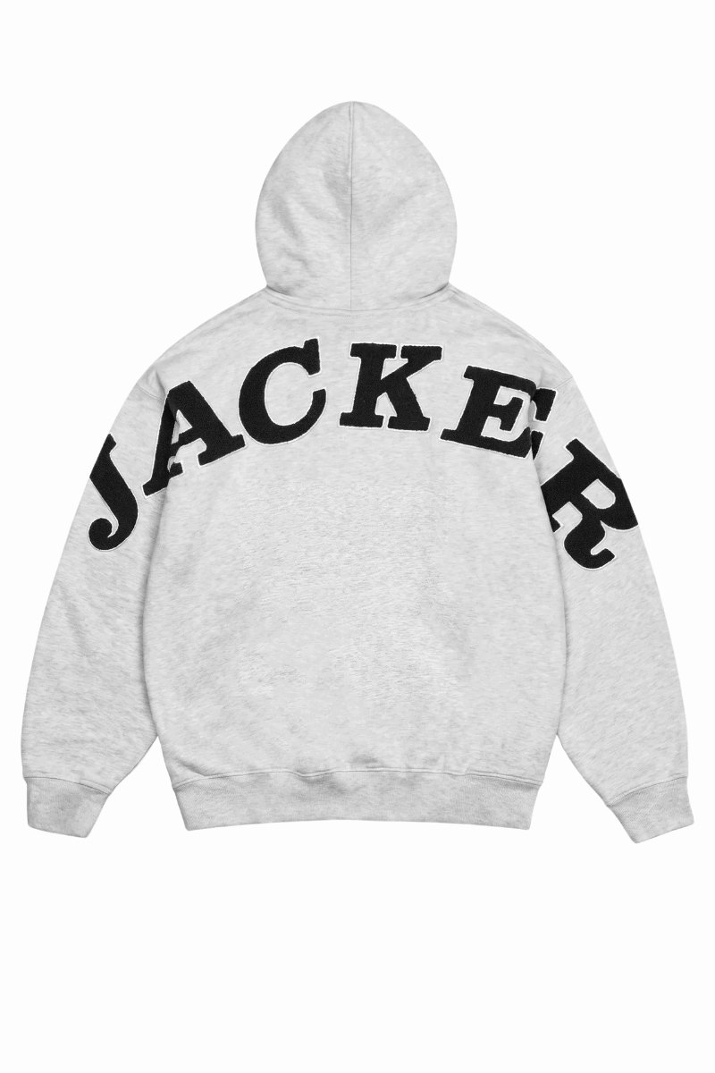 JACKER NOTORIOUS HOODIE ZIP Grey