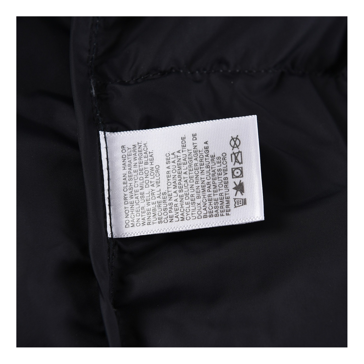 The North Face Contrast-Panel Puffer Jacket with Stand Collar