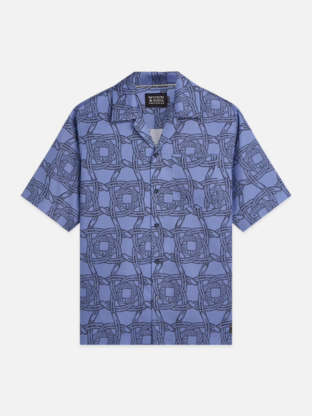 S&S Printed Tencel Relaxed-Fit Shirt Sleeved Shirt