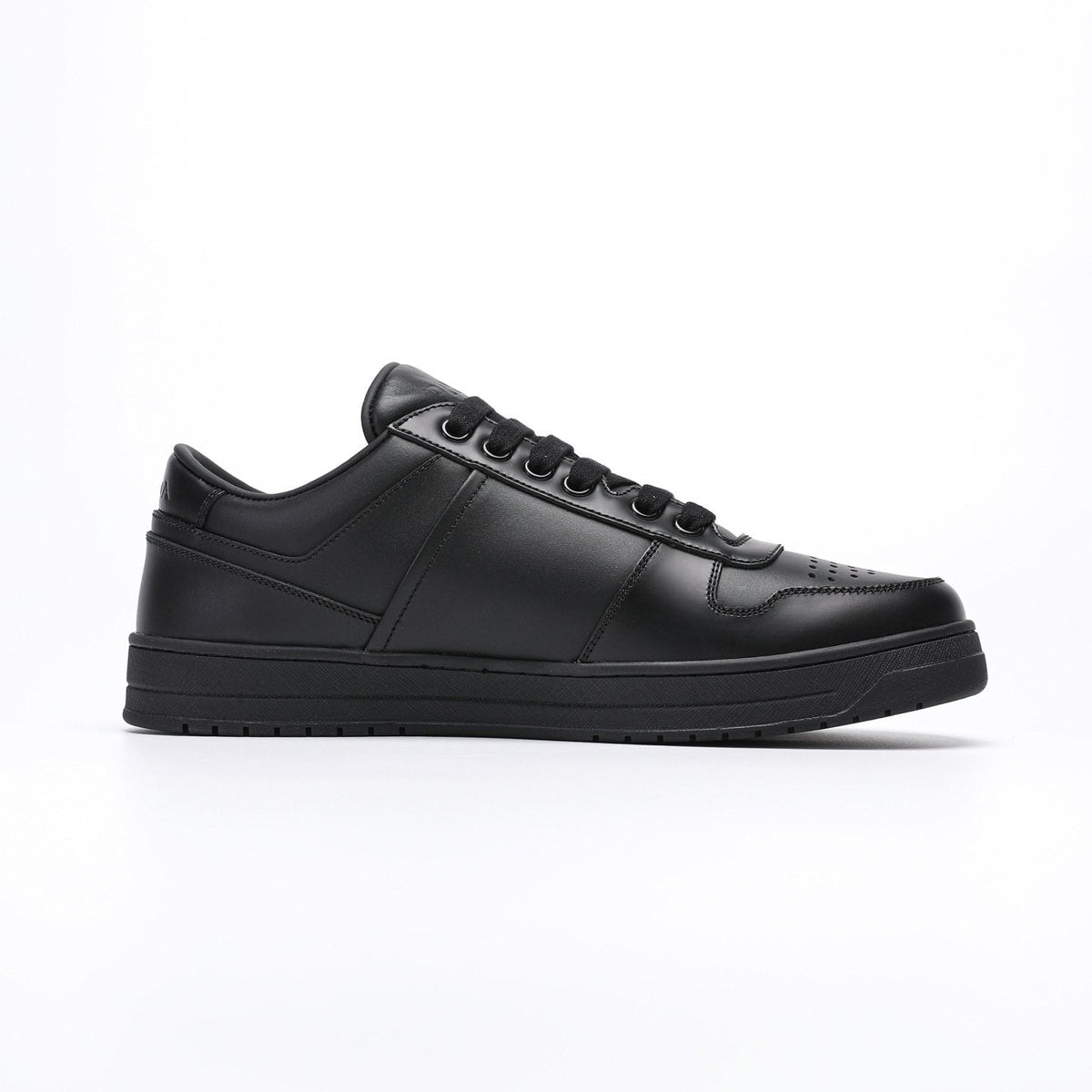Prada Men's Black Perforated Low-Top Sneakers
